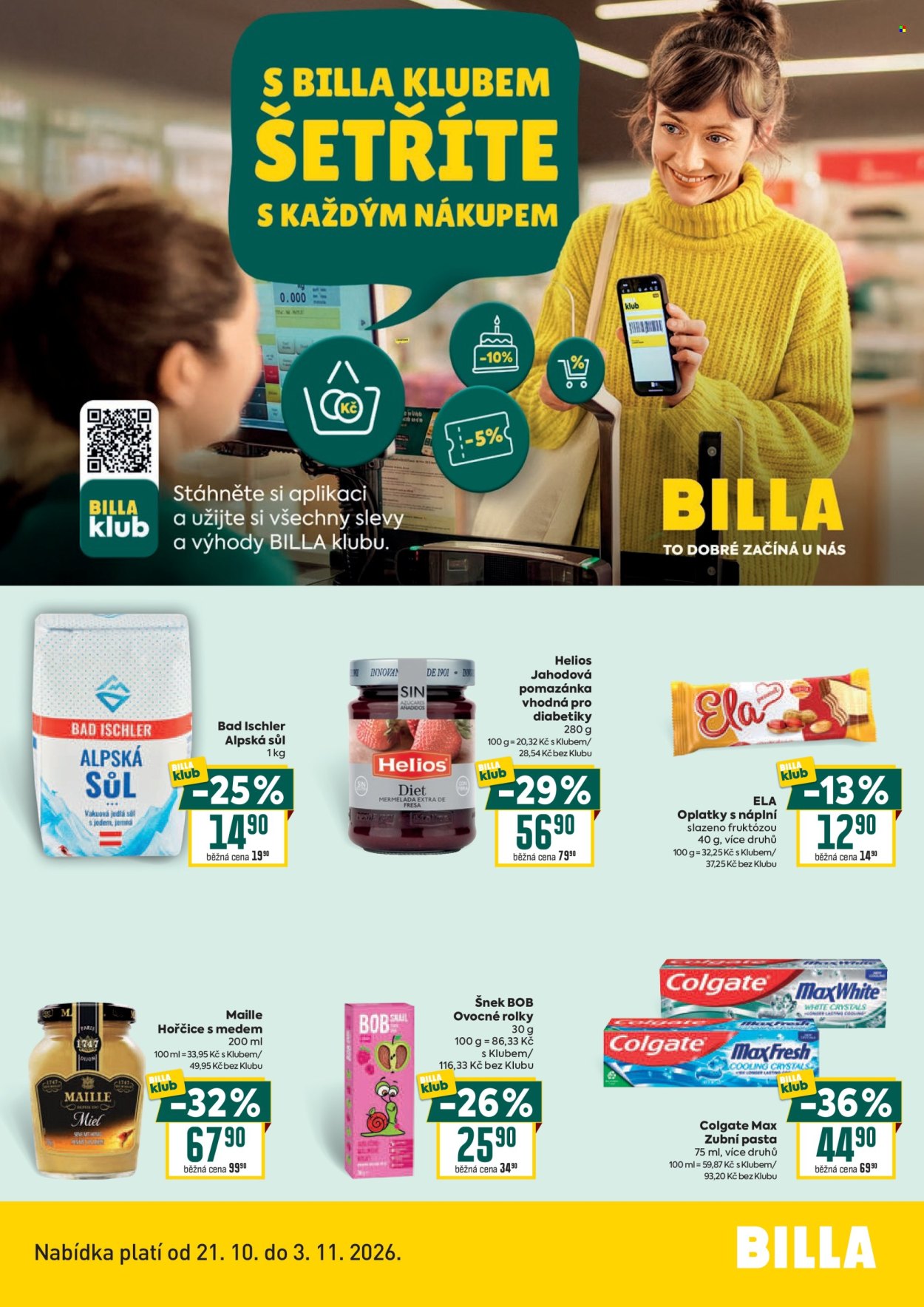 Leták BILLA - 21.10.2026 - 3.11.2026. Strana 2