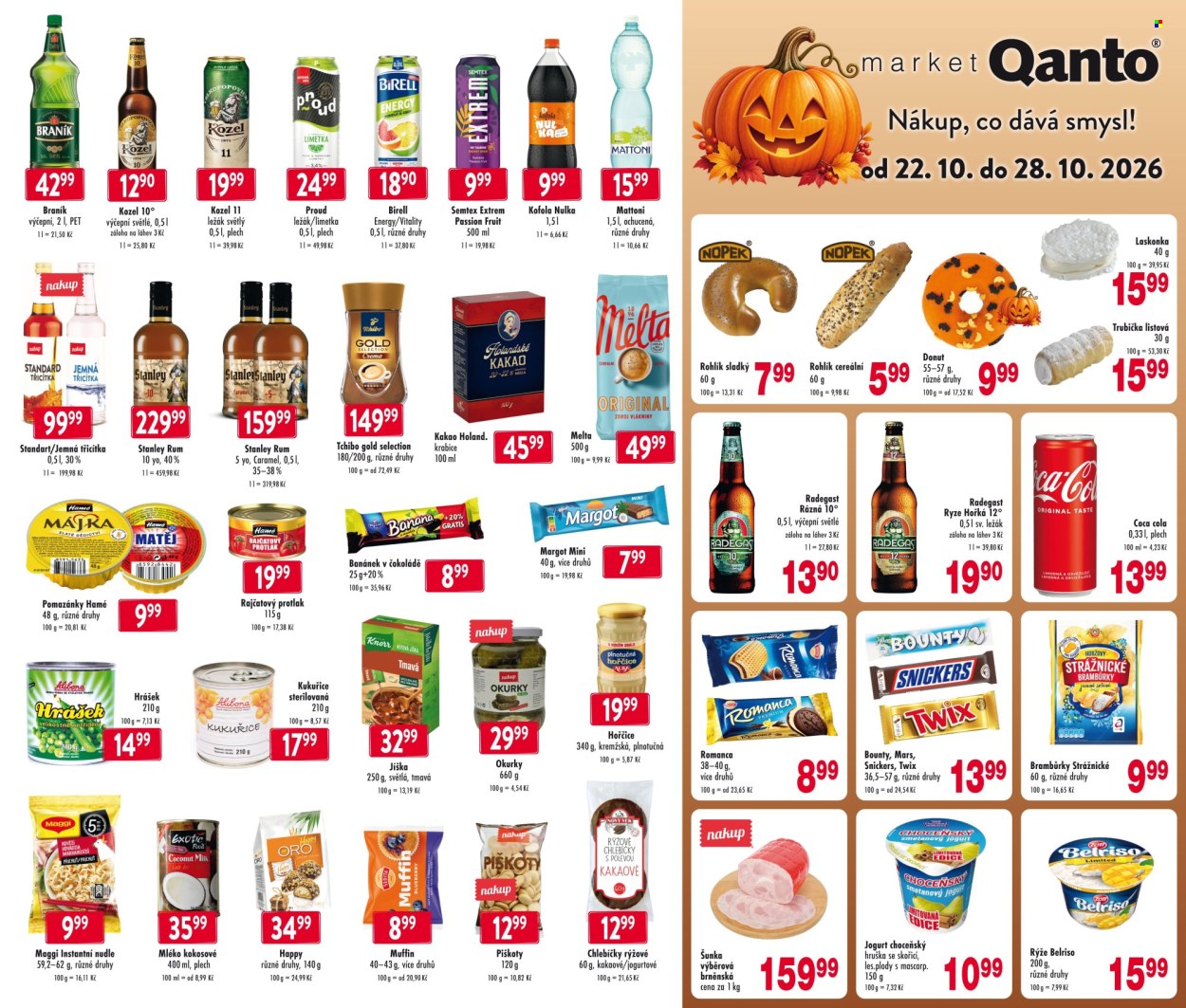 Leták Qanto market - 22.10.2026 - 28.10.2026. Strana 1