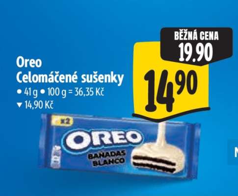 Oreo Celomáčené sušenky