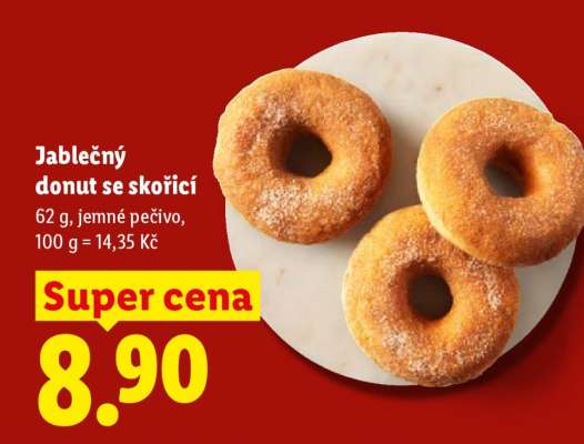 Jablečný donut se skořicí