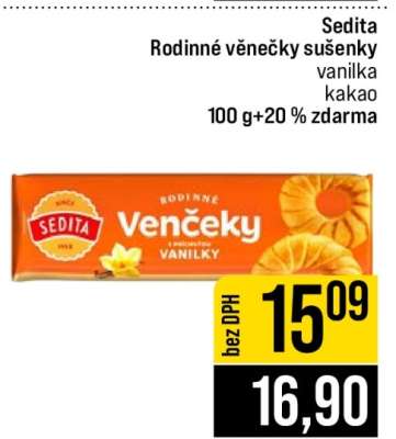 Sedita Rodinné věnečky sušenky