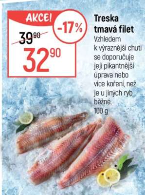 Treska tmavá – filet