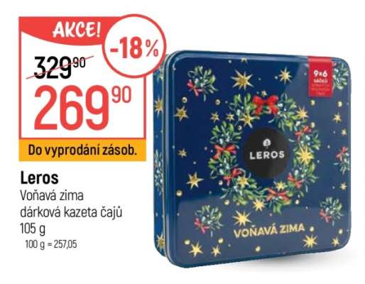Leros Voňavá zima dárková kazeta čajů