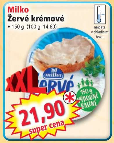 Milko Žervé krémové