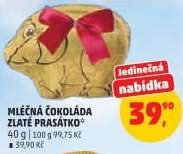 MLÉČNÁ ČOKOLÁDA ZLATÉ PRASÁTKO*
