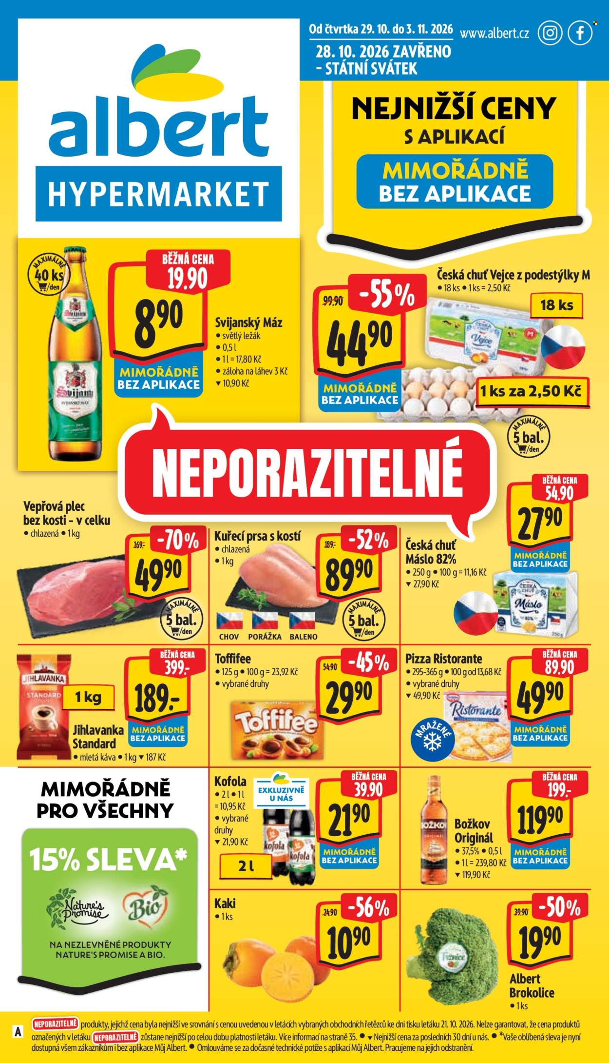 Leták Albert Hypermarket - 29.10.2026 - 3.11.2026. Strana 1