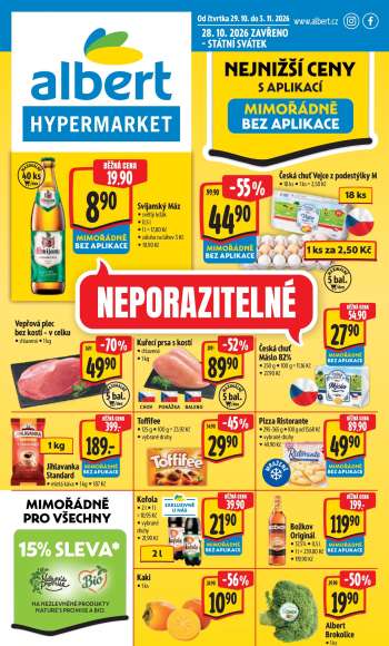 Leták Albert Hypermarket - 29.10.2026 - 3.11.2026.