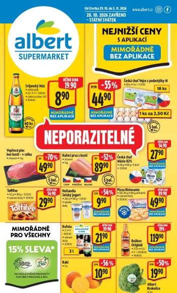 Leták Albert Supermarket - 29.10.2026 - 3.11.2026.