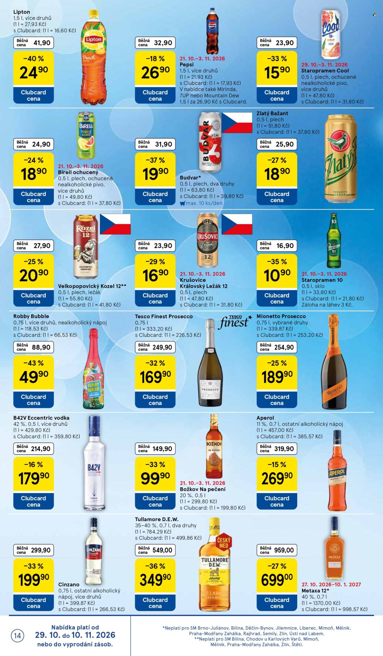 Leták TESCO supermarket - 29.10.2026 - 3.11.2026. Strana 14