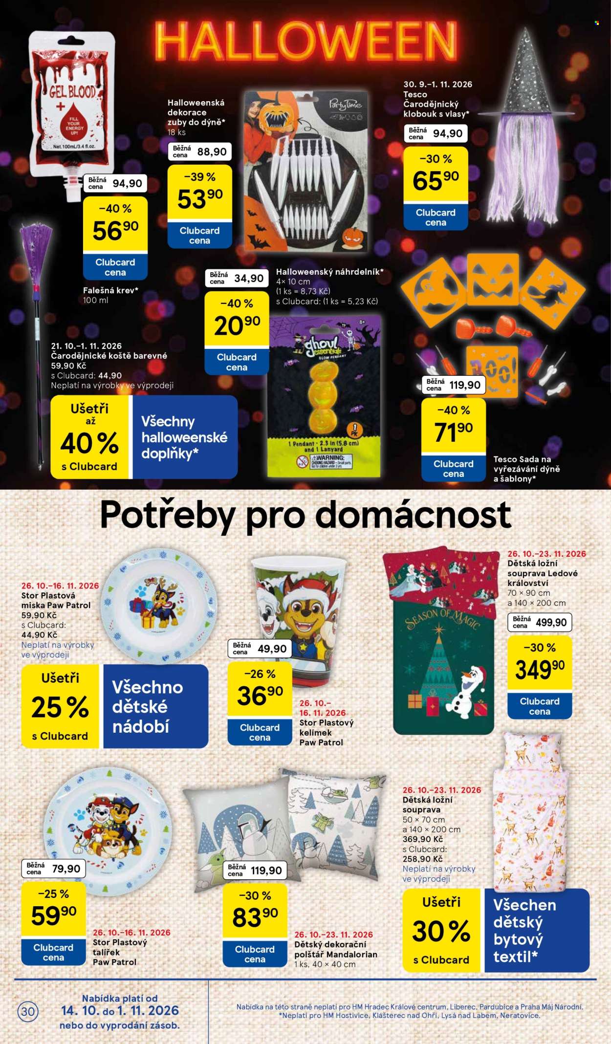 Leták TESCO - 29.10.2026 - 3.11.2026. Strana 30