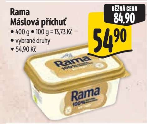 Rama máslová příchuť