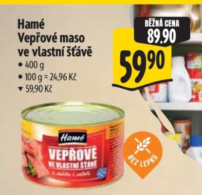 Hamé Vepřové maso ve vlastní šťávě