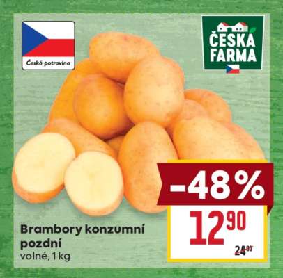 Brambory konzumní pozdní