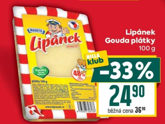 Lipánek Gouda Plátky