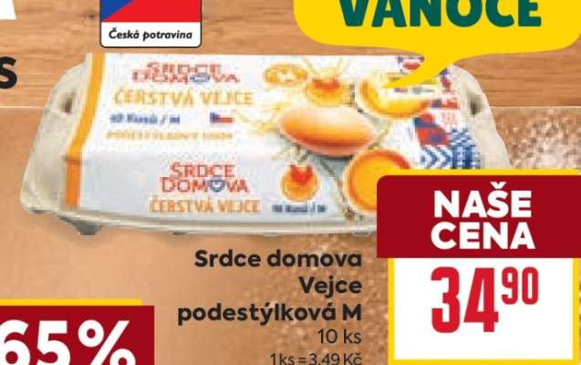 Srdce domova Vejce podestýlková M