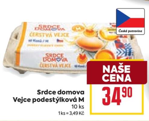Srdce domova Vejce podestýlková M