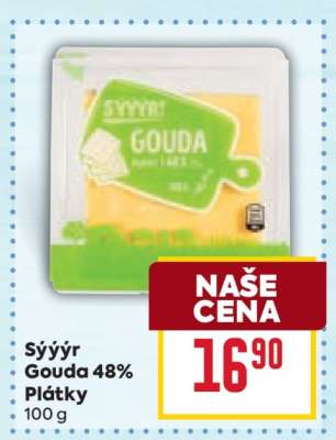Sýýýr Gouda 48% Plátky