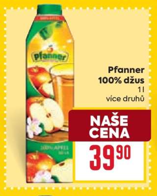 Pfanner 100% džus