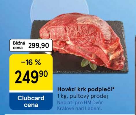 Hovězí krk podlečí