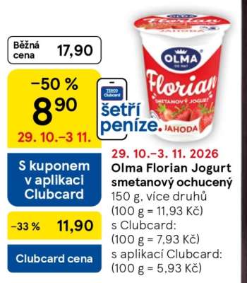 Olma Florian Jogurt smetanový ochucený