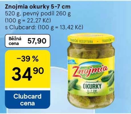 Znojmia Okurky 5–7 cm