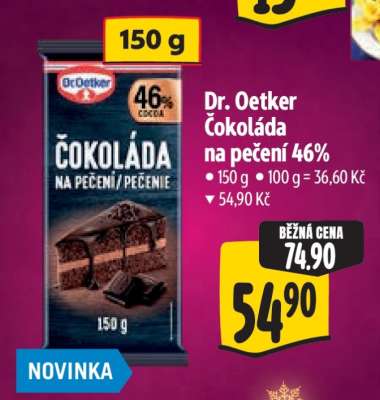 Dr. Oetker Čokoláda na pečení 46%