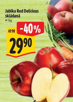 JABLKA RED DELICIOUS skládaná