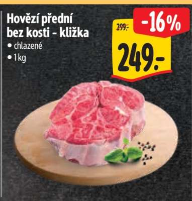 Hovězí přední bez kosti – kližka
