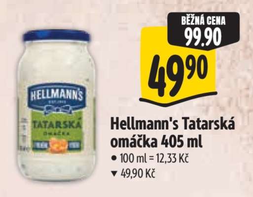 Hellmann’s tatarská omáčka 405 ml