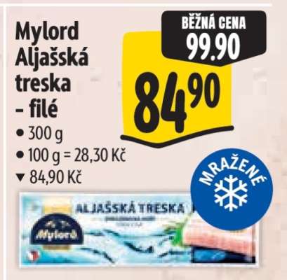 Mylord Aljašská treska - filé
