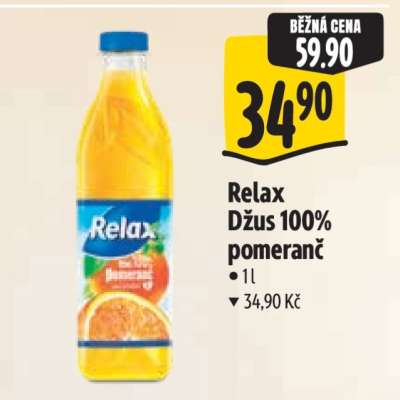 Relax džus 100 pomeranč