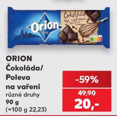 ORION Čokoláda/Poleva na vaření
