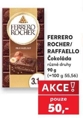 FERRERO ROCHER / RAFFAELLO ČOKOLÁDA