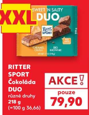RITTER SPORT Čokoláda DUO