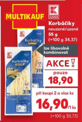 Korbáčiky neuzene/uzene 55 g