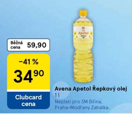 Avena Apetol Řepkový olej 1 l