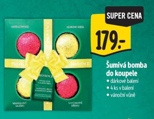 Šumivá bomba do koupele