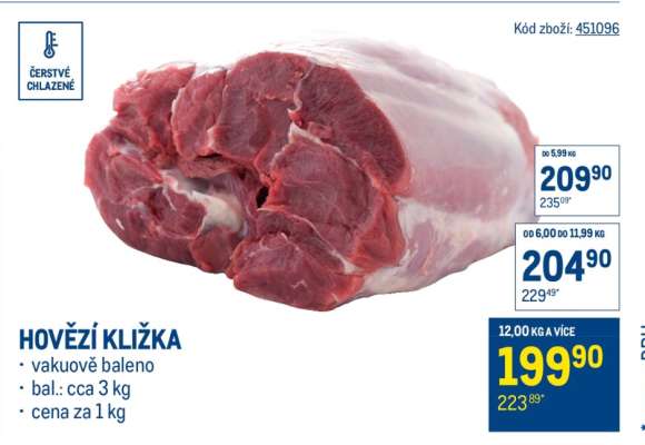 Hovězí kližka