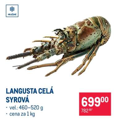 LANGUSTA CELÁ SYROVÁ