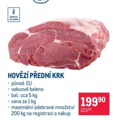 Hovězí přední krk