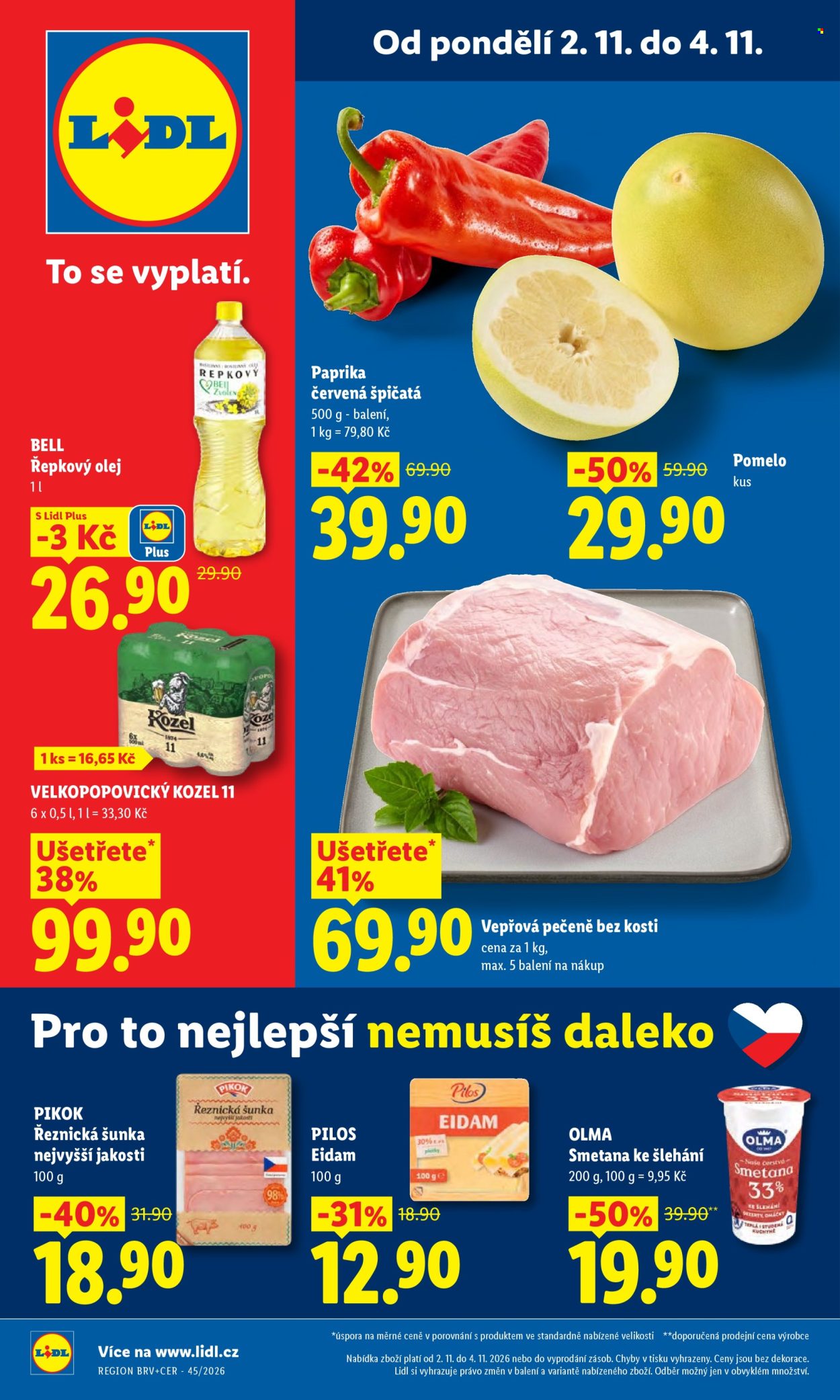 Leták Lidl - 2.11.2026 - 4.11.2026. Strana 1