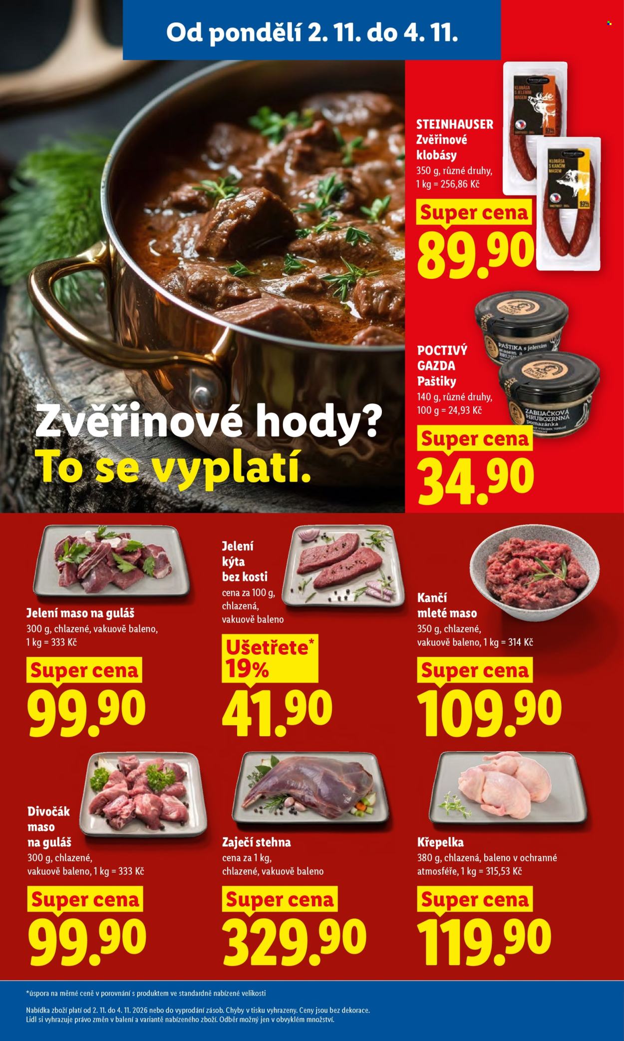 Leták Lidl - 2.11.2026 - 4.11.2026. Strana 22
