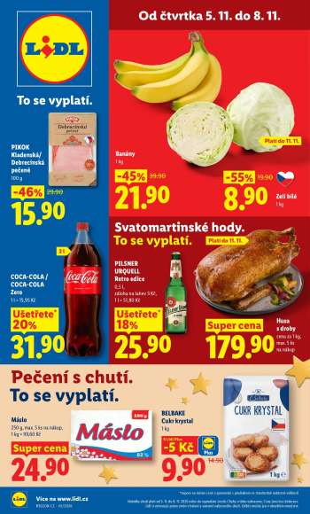 Leták Lidl - 5.11.2026 - 8.11.2026.