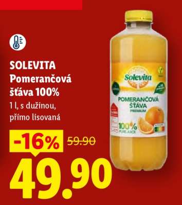 Solevita POMERANČOVÁ ŠŤÁVA 100%