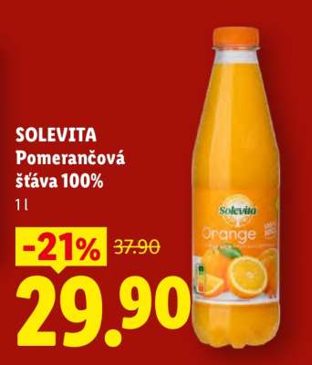 Solevita POMERANČOVÁ ŠŤÁVA 100%