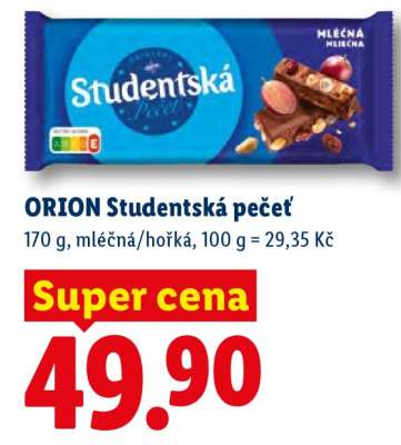 Orion Studentská pečeť