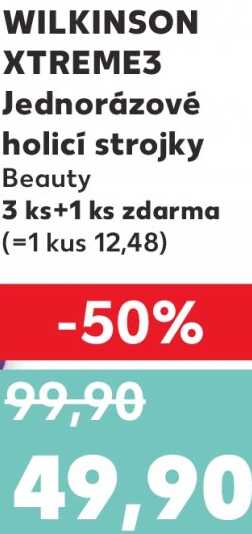WILKINSON XTREME3 Jednorázové holicí strojky