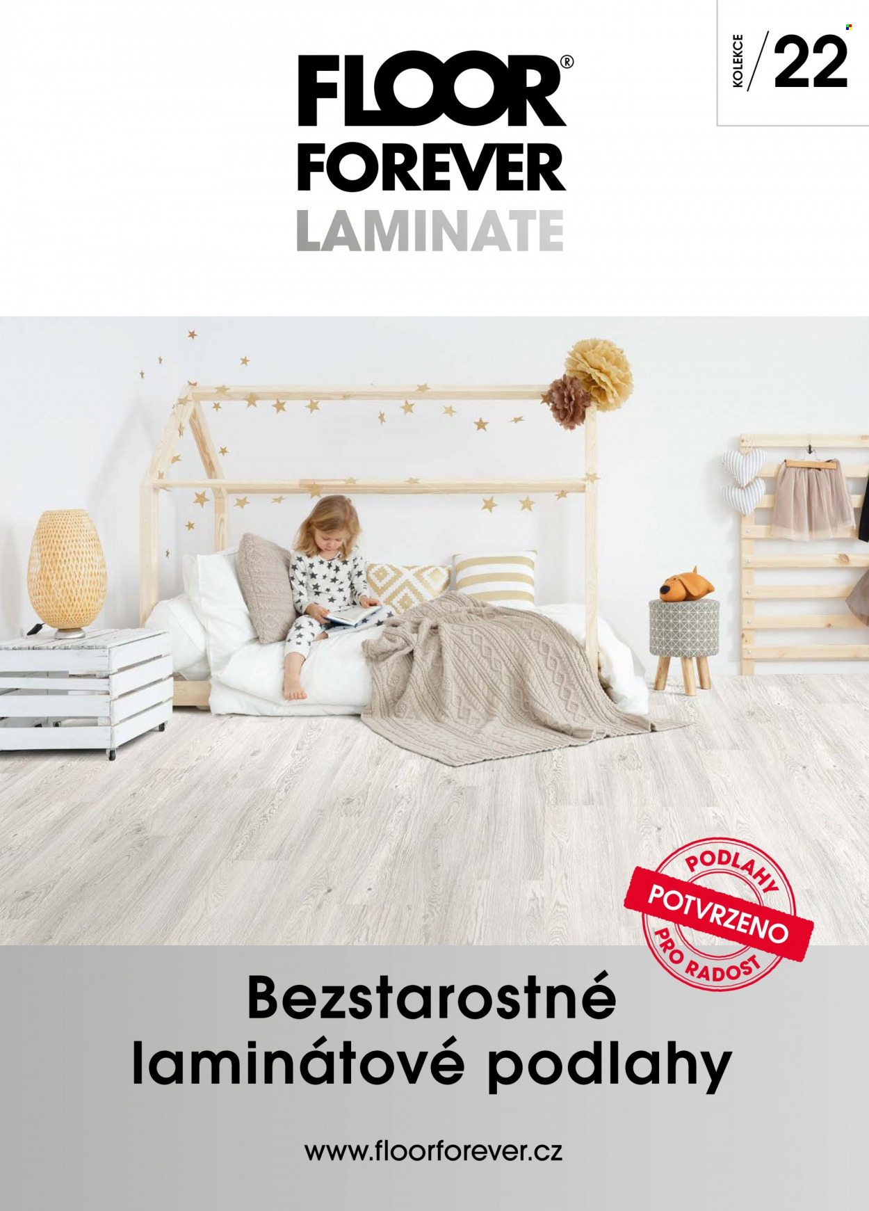 Leták Floor Forever - 1.10.2021 - 31.12.2022 - Produkty v akci - podlaha, laminátová podlaha. Strana 1.