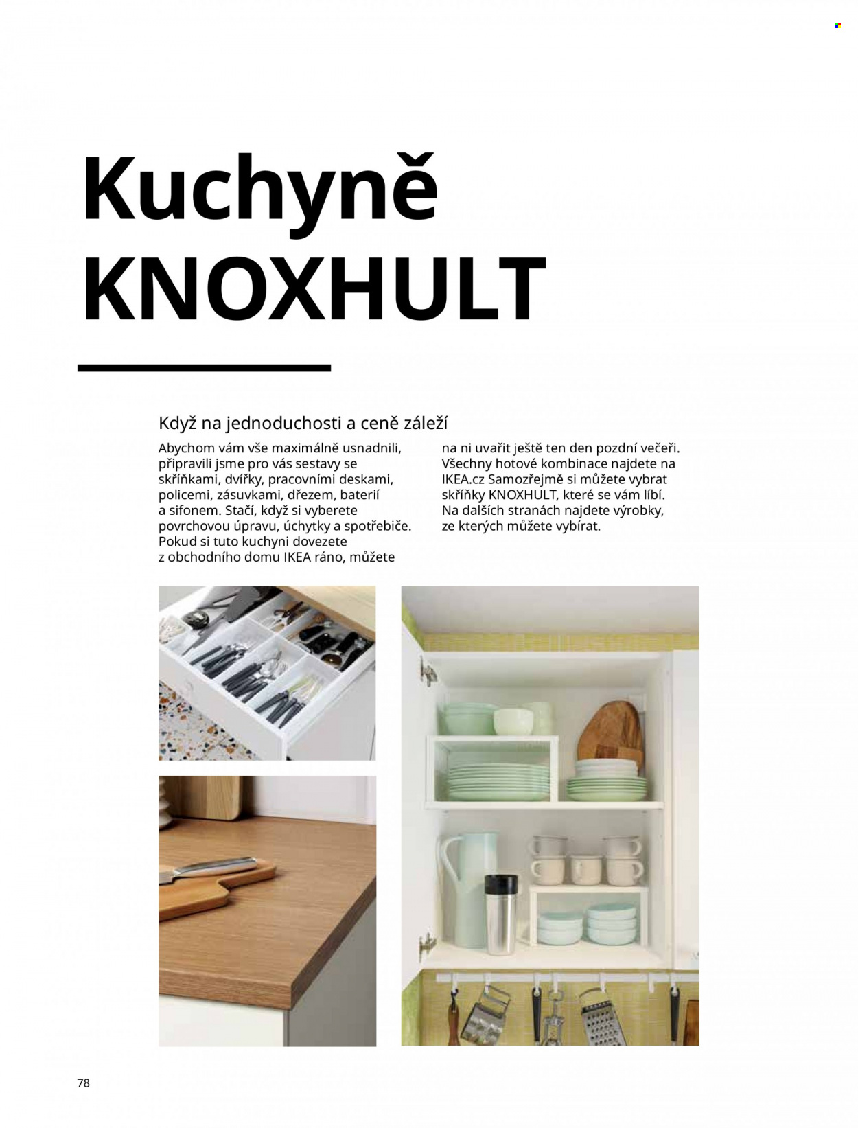 Leták IKEA - Produkty v akci - úchytka. Strana 78.