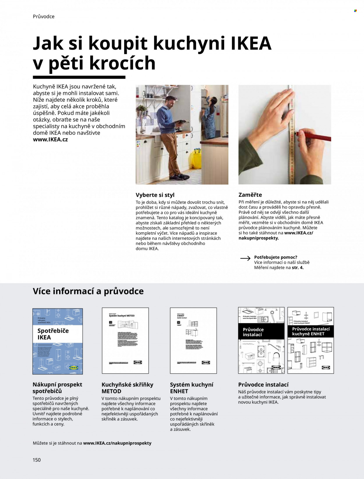 Leták IKEA - Produkty v akci - Metod. Strana 150.